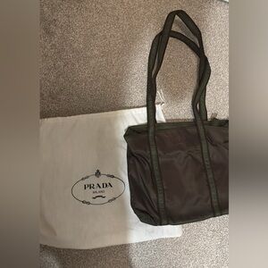Prada Olive Green Women's Tote Bag